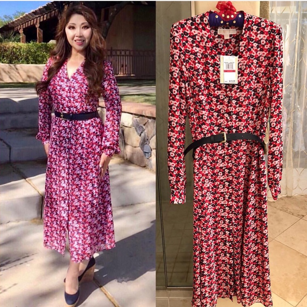 Michael Kors Carnation Floral Shirtdress ASO